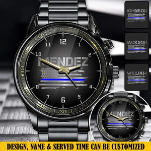 Personalized US Police Custom Name Watch Printed QTVQ24791