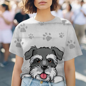 Personalized Dog Mom Dog Lovers Gift 3D T-shirt Printed HN24790