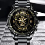 Personalized US Army Veteran Custom Rank & Name Watch Printed AHVA24793