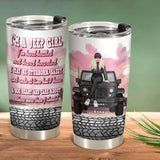 Personalized I'm A Jeep Girl I'm Hard Headed Not Hard Hearted I May Be Stubborn Sassy Jeep Girl Tumbler Printed HN24821