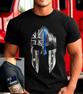 Personalized Australian Police Spartan Helmet Custom Name T-shirt Printed KH24823