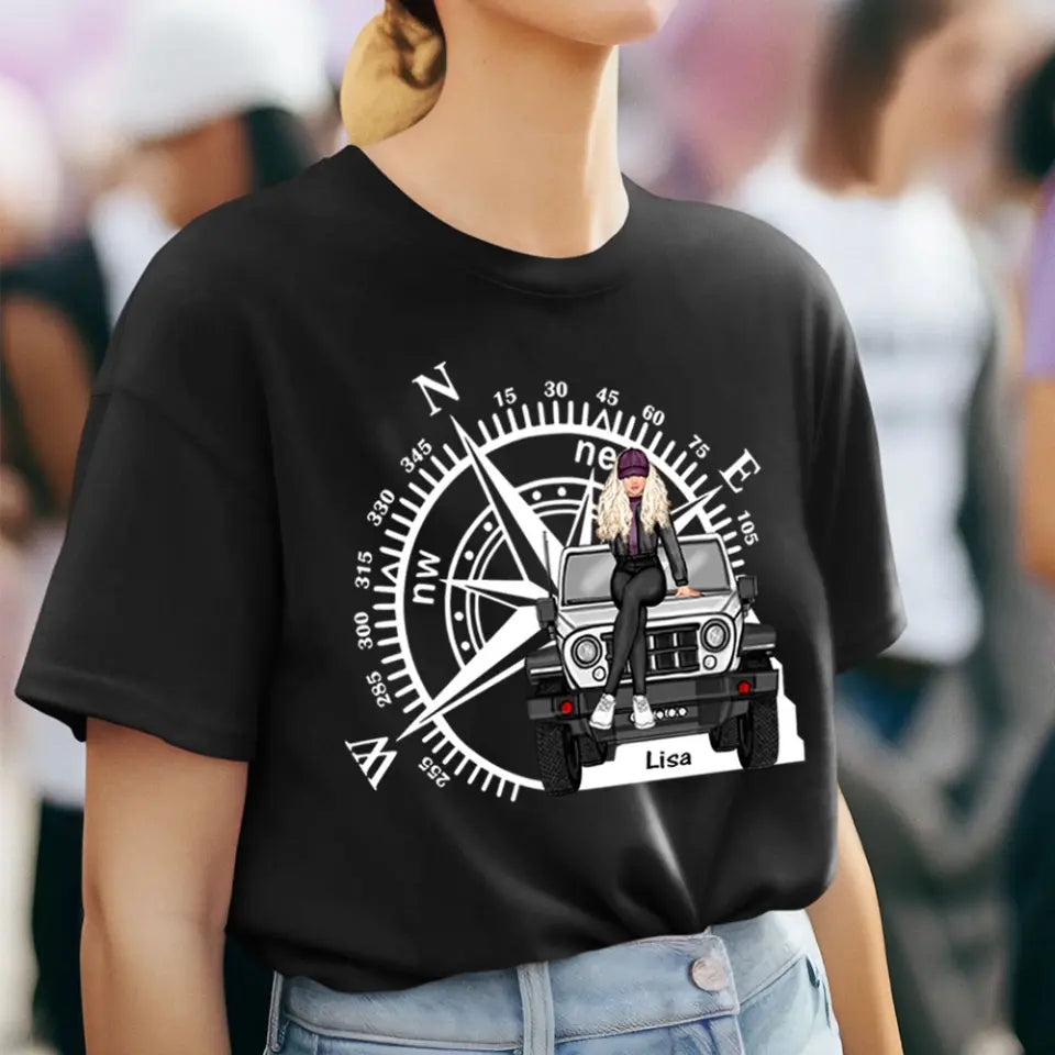 Personalized Jeep Girl Custom Name T-shirt Printed HN24832