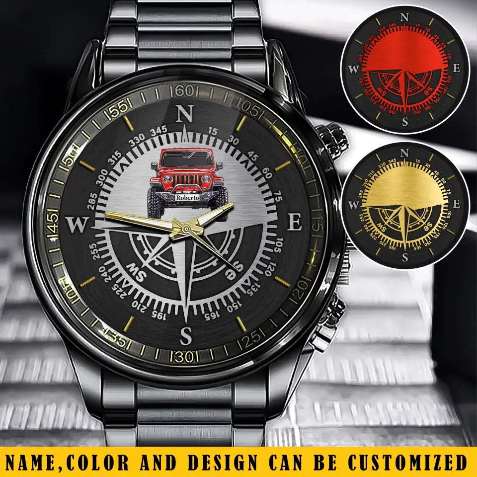 Personalized Jeep Car Custom Name Watch Printed KVH24830