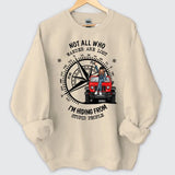 Personalized Not All Who Wander Are Lost I'm Hiding From Stupid People Jeep Girl Sweatshirt Printed HN24863