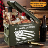 Personalized Private Property Of US Police Custom Name & Department Ammo Box Printed QTKH24870