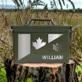 Personalized Canadian Veteran Custom Rank & Name Ammo Box Printed VQ24883