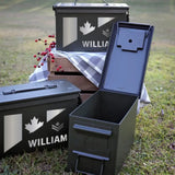 Personalized Canadian Veteran Custom Rank & Name Ammo Box Printed VQ24883