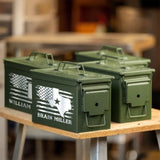 Personalized US State US Veteran Custom Name Ammo Box Printed LVA24890