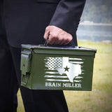 Personalized US State US Veteran Custom Name Ammo Box Printed LVA24890