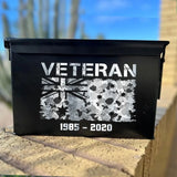 Personalized Australian Veteran Military Ammo Box QTVA24893