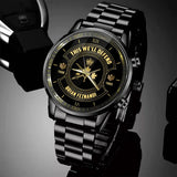 Personalized This We'll Defend Canadian Army Veteran Custom Rank & Name Number Watch AHVA24898