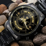 Personalized This We'll Defend Canadian Army Veteran Custom Rank & Name Number Watch AHVA24898