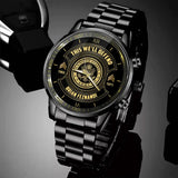 Personalized This We'll Defend US Army Veteran Custom Rank & Name Number Watch AHVA24898