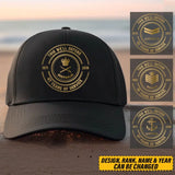 Personalized This We'll Defend Australian Veteran Custom Rank & Time Black Cap Printed AHVQ24907