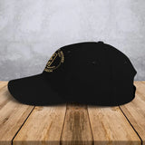 Personalized Italian Army Retired Custom Rank & Time Black Cap Printed AHVA24902