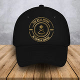 Personalized This We'll Defend Australian Veteran Custom Rank & Time Black Cap Printed AHVQ24907