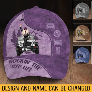 Personalized Jeep Girl Rock'in The Jeep Life Cap Printed HN24927
