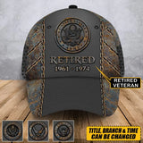 Personalized US Veteran Custom Time 3D Cap Printed QTVA24930