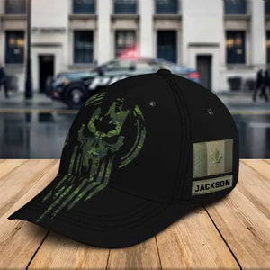 Personalized Canadian Veteran Flag Camo Custom Name 3D Cap Printed QTKH24932