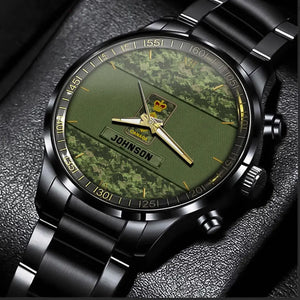 Personalized Canadian Veteran Rank Camo Custom Name Watch Printed VQ24933