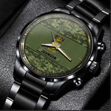 Personalized Canadian Veteran Rank Camo Custom Name Watch Printed VQ24933