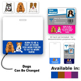 Personalized Born To Be A Stay-At-Home Dog Mom Forced To Go To Work Nurse Dog Lovers Gift Badge Buddy Printed LVA24934