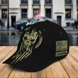 Personalized Australian Veteran Flag Camo Custom Name 3D Cap Printed QTKH24932