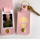 Personalized Upload Your Australian Veteran Photo Australian Army Logo Custom Name & Time Leather Keychain Printed VQ24948