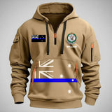 Personalized Australian Police Logo Custom Name Quarter Zip Hoodie 2D Printed VQ24964