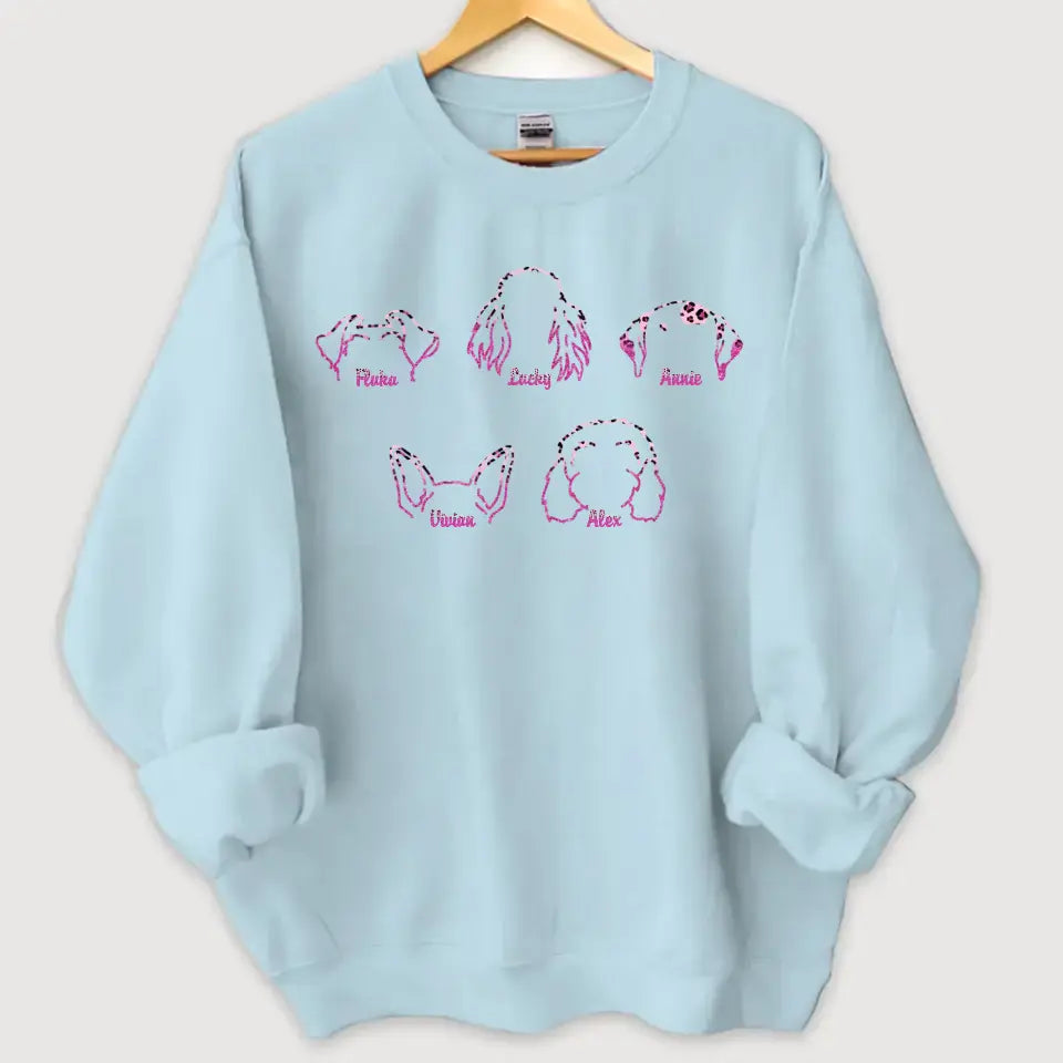 Personalized Dog Ear Line Dog Names Sweatshirt Printed HN24970