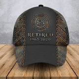 Personalized Retired US Firefighter Custom Time 3D Cap QTKH24980