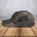 Personalized US Skull Retired US Veteran Custom Time 3D Cap QTVA24994
