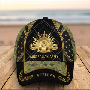 Personalized Australian Army Logo Australian Veteran Camo 3D Cap Printed AHVQ24995