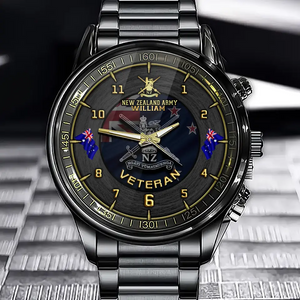 Personalized New Zealand Army Logo New Zealand Veteran Custom Name Watch Printed AHHN241019