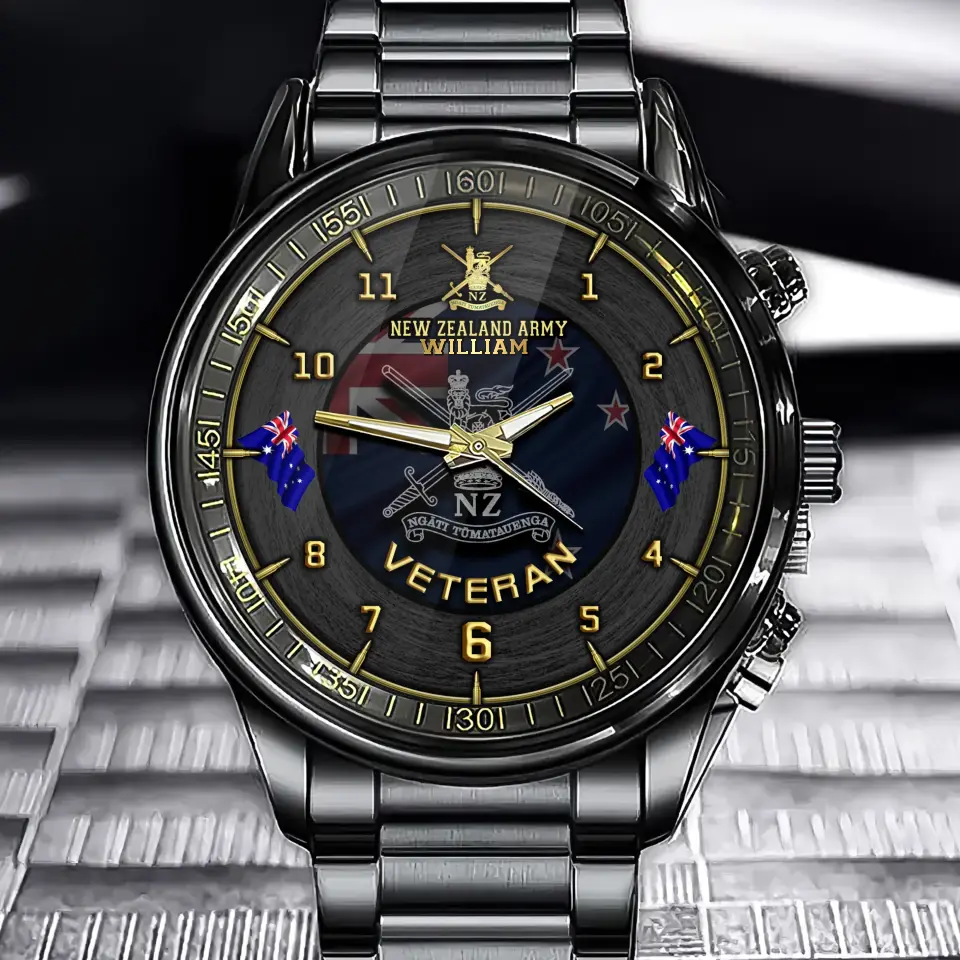 Personalized New Zealand Army Logo New Zealand Veteran Custom Name Watch Printed AHHN241019