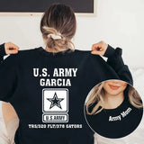 Personalized US Army Logo US Mom Custom Name Sweatshirt Printed KVH241025