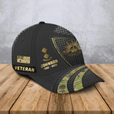 Personalized Australian Veteran Rank Gold Custom Name & Time Cap 3D Printed AHVA241022