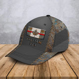 Personalized Canadian Firefighter Flag Custom Name & ID Cap 3D Printed QTHN241035