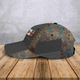 Personalized Canadian Firefighter Flag Custom Name & ID Cap 3D Printed QTHN241035