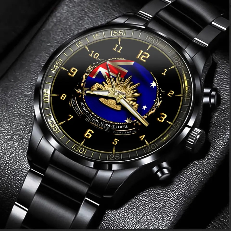 Personalized Always Ready Always There Australian Veteran Branch Logo Watch Printed AHVQ241048