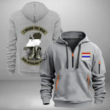 Personalized I Walked The Walk Royal Netherlands Veteran Quarter Zip Hoodie 2D Printed KVH241044