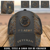 Personalized US Army Logo Rank Gold Custom Served Time Cap 3D Printed AHVQ241054