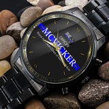 Personalized Australian Police Flag Blue Line Custom Name & Department Watch Printed QTKH241052