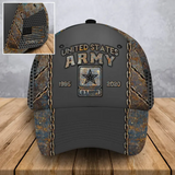 Personalized US Army Logo Custom Name & Served Time Cap 3D Printed QTVA241075