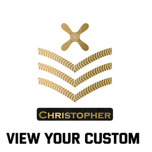 Personalized UK Veteran Rank Gold Custom Name Wood Sign Printed AHVQ241090