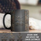 Personalized UK Veteran Branch Logo & Custom Time Mug Printed VQ241095