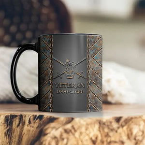 Personalized UK Veteran Branch Logo & Custom Time Mug Printed VQ241095