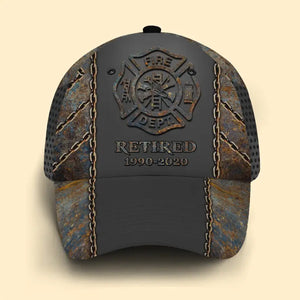 Personalized UK Firefighter Flag Custom Time Cap 3D Printed QTKH241106