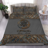 Personalized Retired US Veteran US Army Logo Custom Name & Time Bedding Set Printed KVH241094