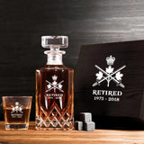 Personalized Canadian Airforce Logo Retired Canadian Veteran Custom Time Decanter Set with Glasses Printed QTHN241115